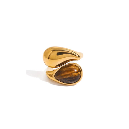 Marea Crossover Tiger Eye Ring