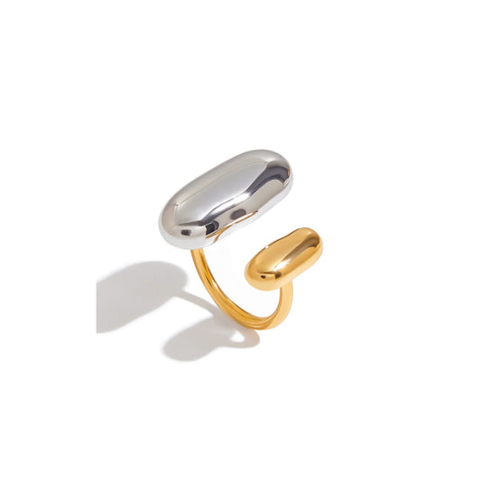 Dune Mixed-Metal Dome Ring