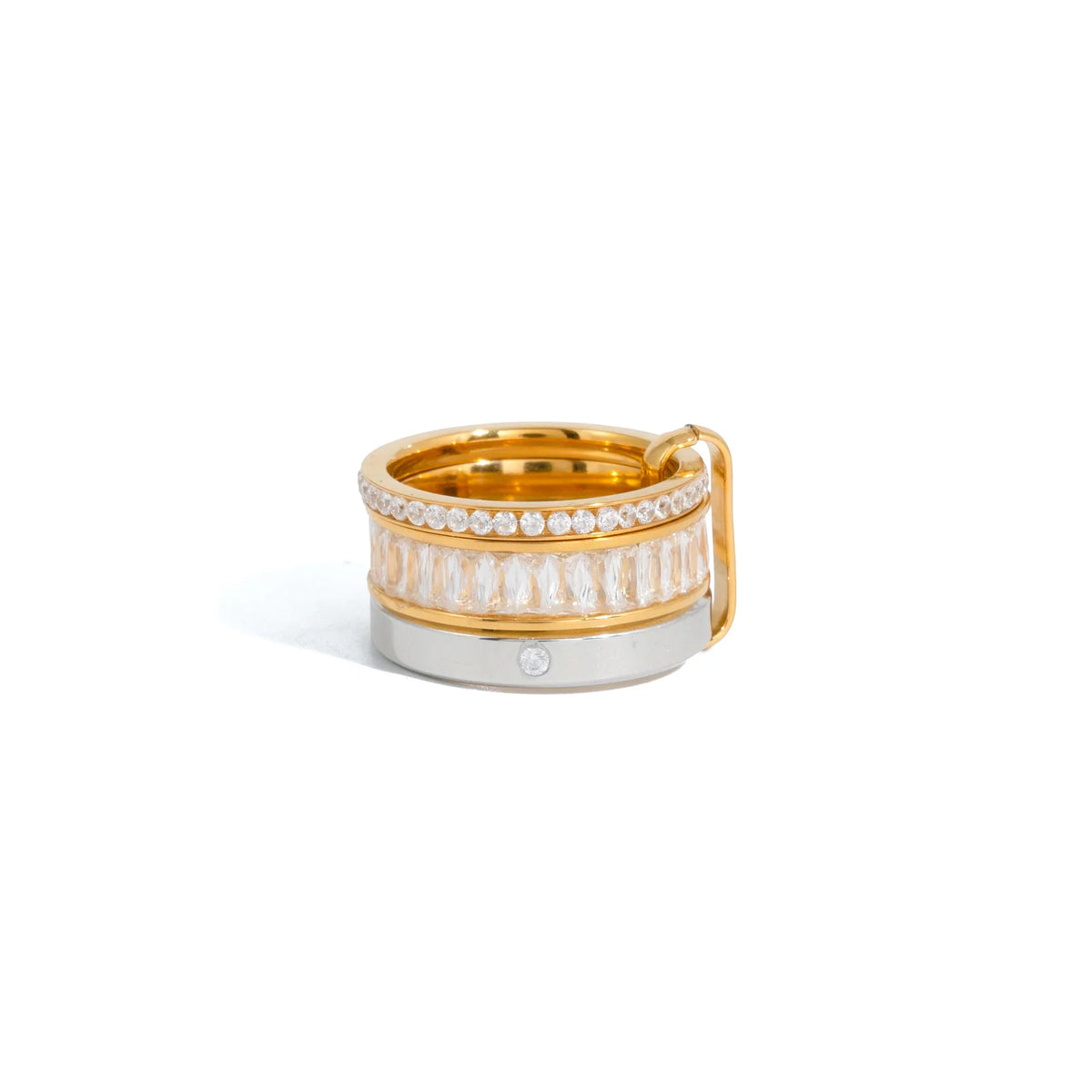 Marea Tiered Mixed Metal Ring