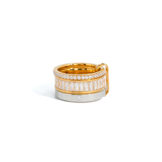 Marea Tiered Mixed Metal Ring