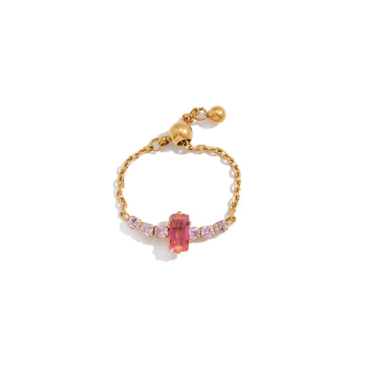 Salina Blush Stone Wrap Ring
