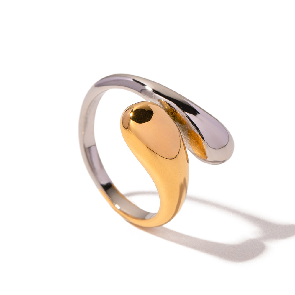 Caleta Mixed Metal Coil Ring