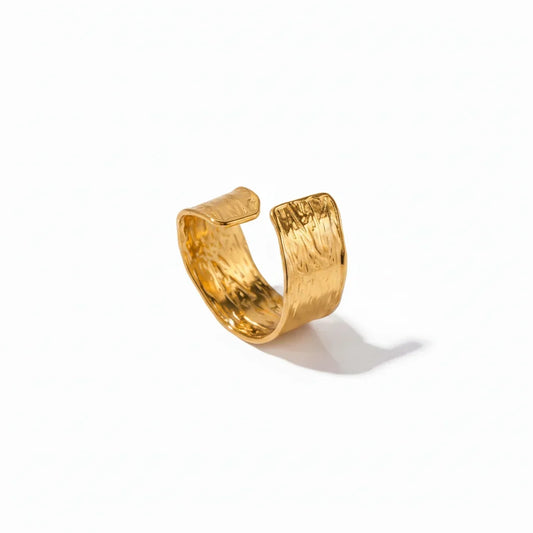 Driftwood Beaten Wrap Ring
