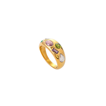 Calanque Prismatic Bezel Ring