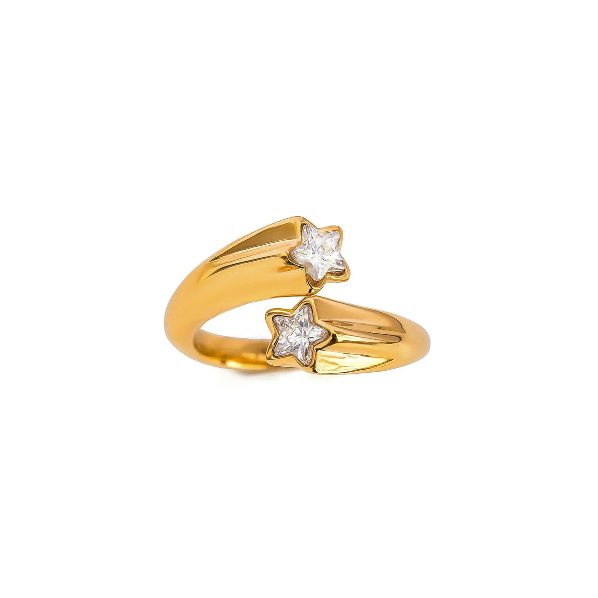 Vela Double Star Open Ring