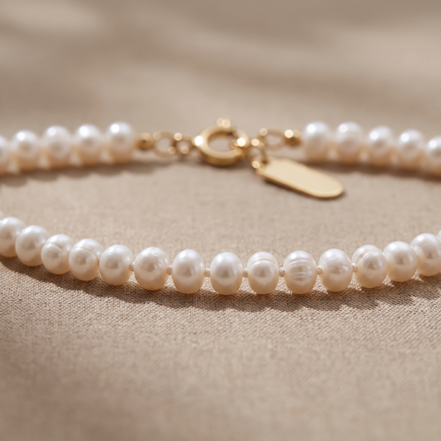 Asea Dainty Freshwater Pearl Choker — close-up detail