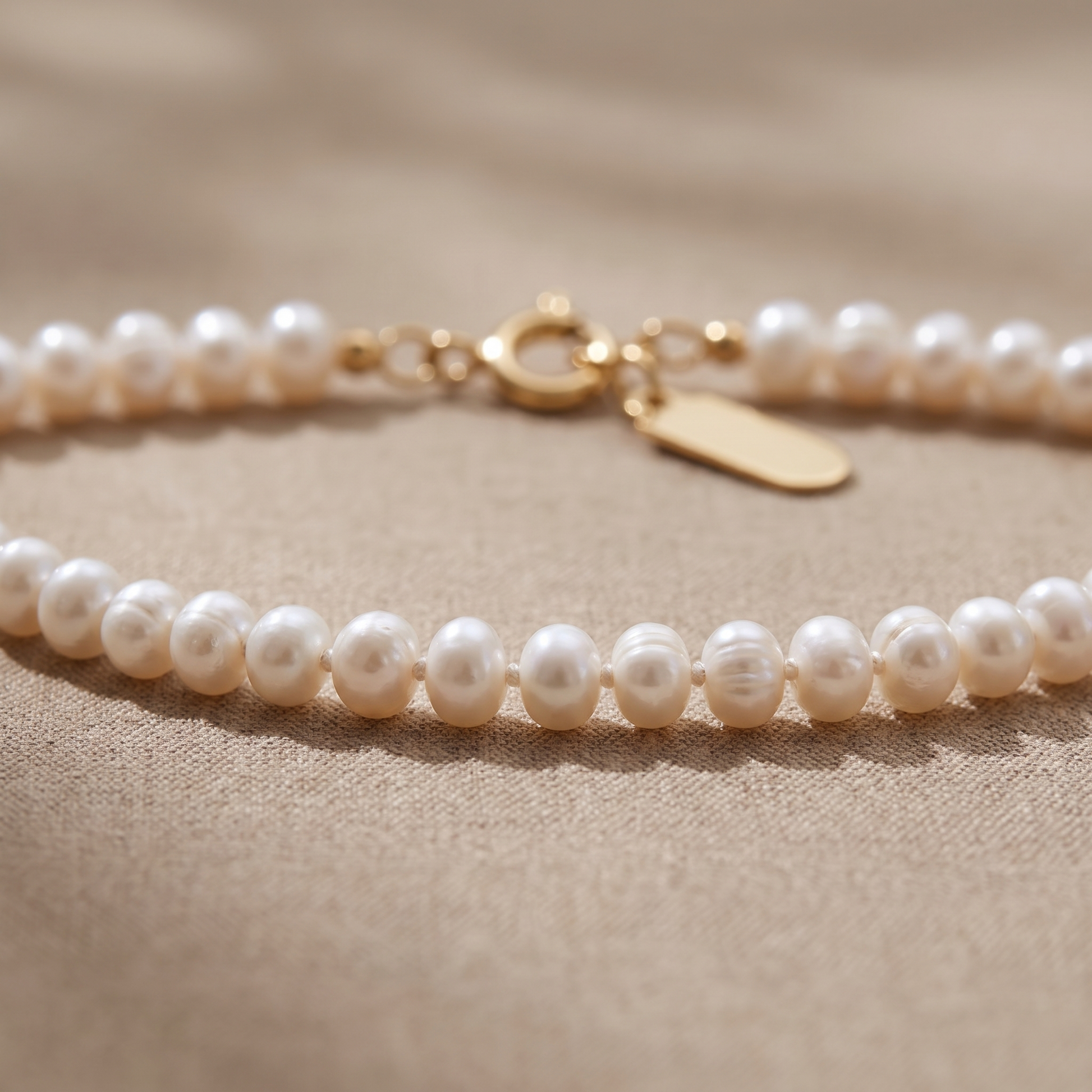 Asea Dainty Freshwater Pearl Choker — close-up detail