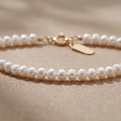 Asea Dainty Freshwater Pearl Choker — close-up detail