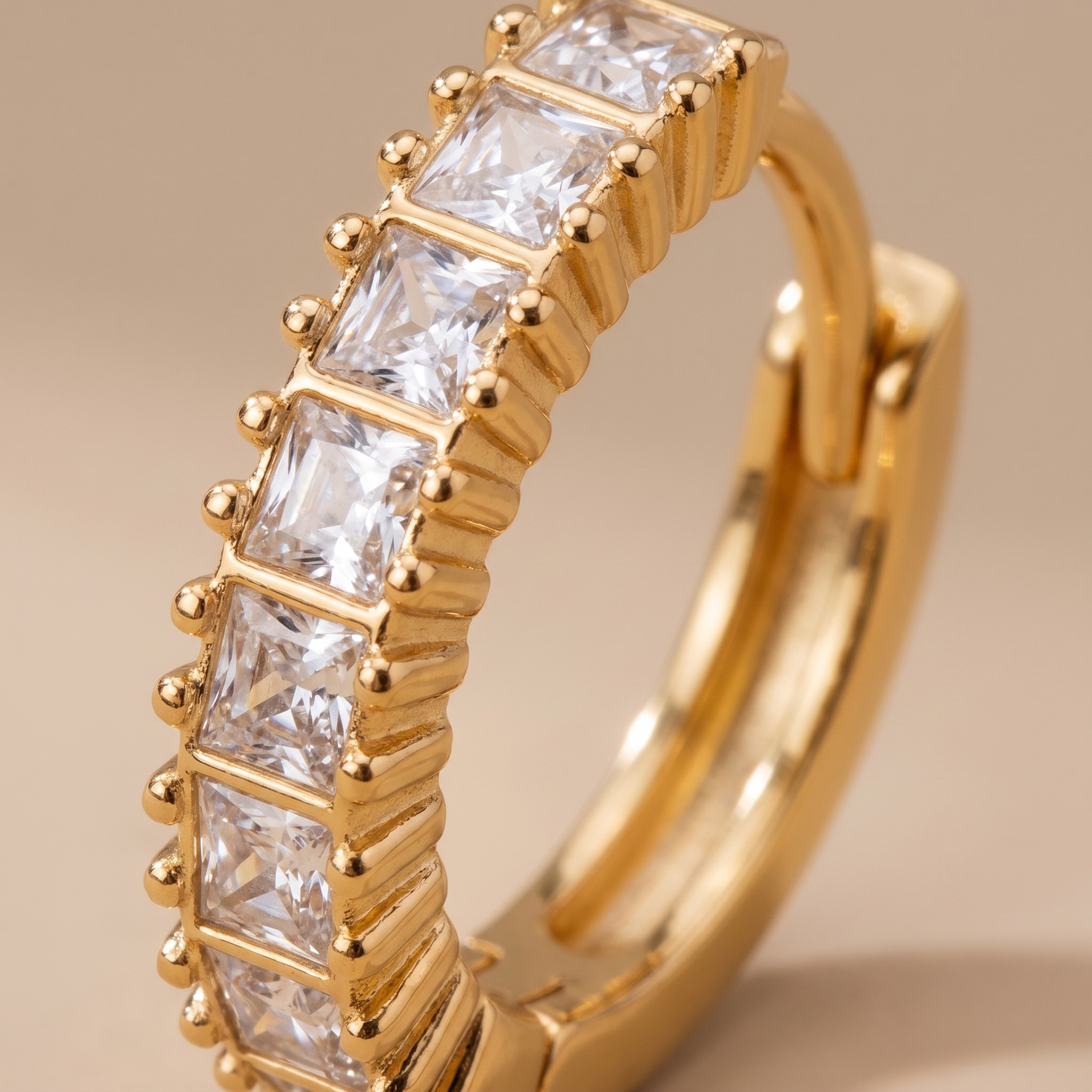 Asea Luciana Shimmer Hoops — close-up detail