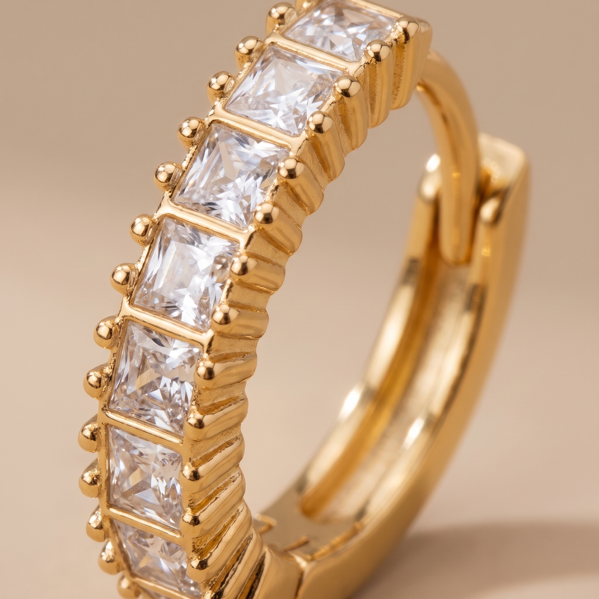 Asea Luciana Shimmer Hoops — close-up detail