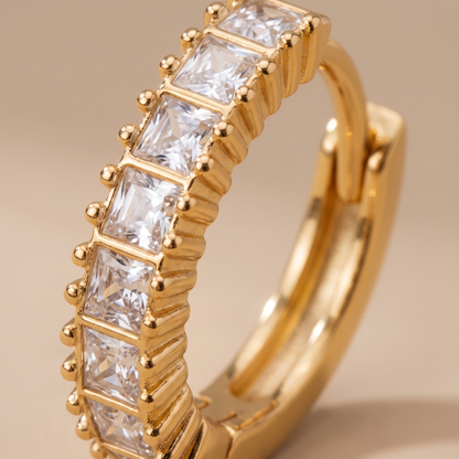 Asea Luciana Shimmer Hoops — close-up detail