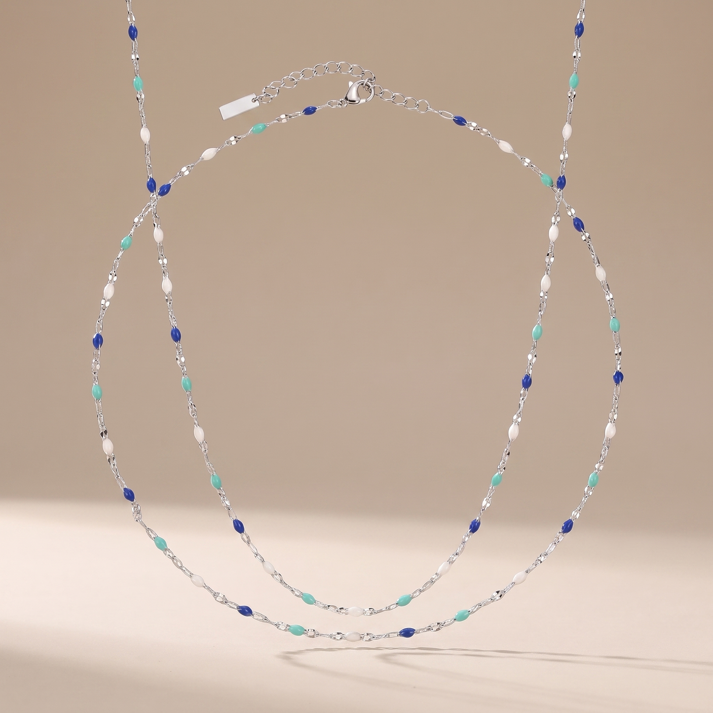 Asea Menorca Enamel Choker — Silver color
