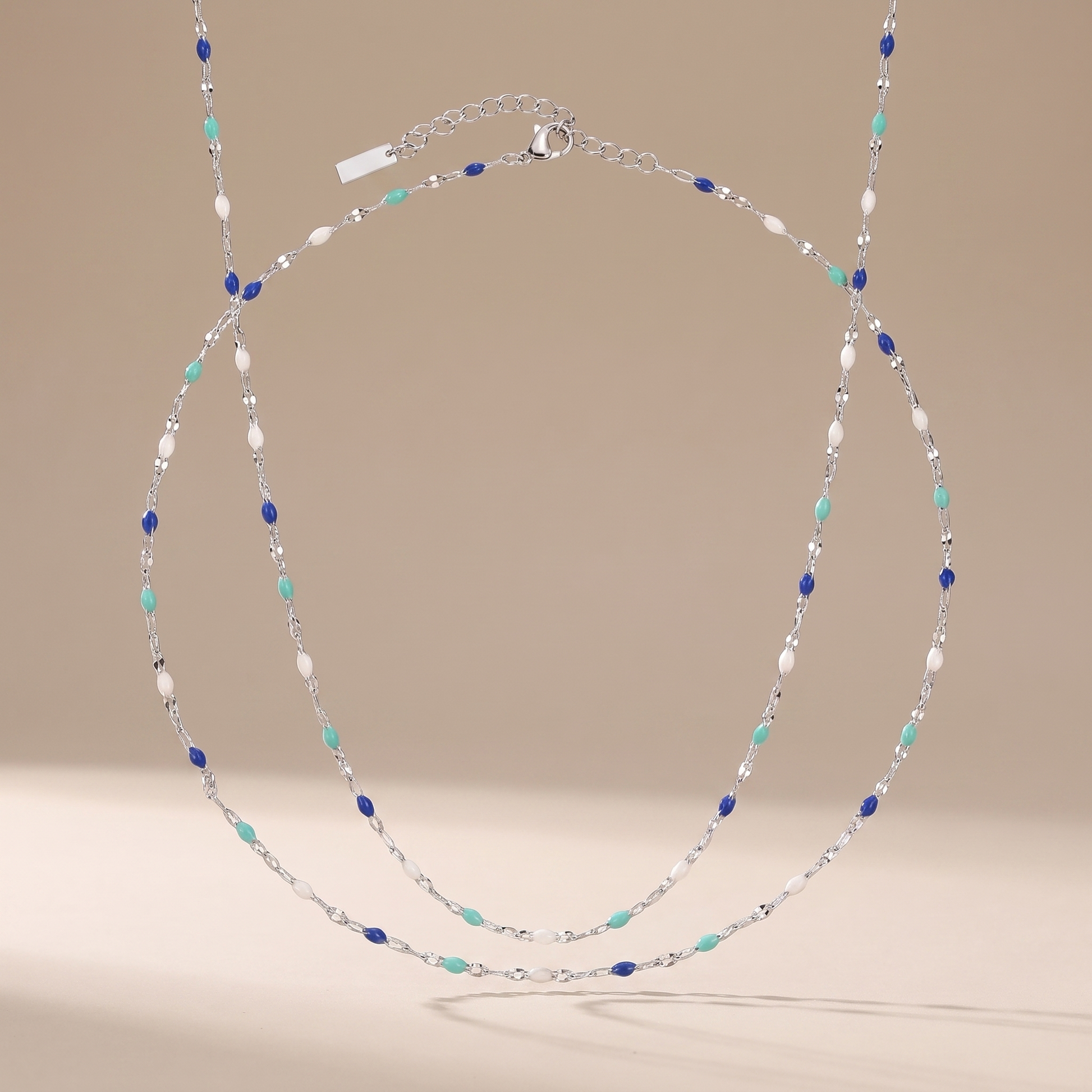 Asea Menorca Enamel Choker — Silver color