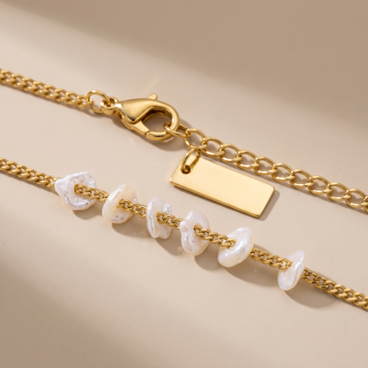 Asea Islet Freshwater Pearl Necklace — close-up detail