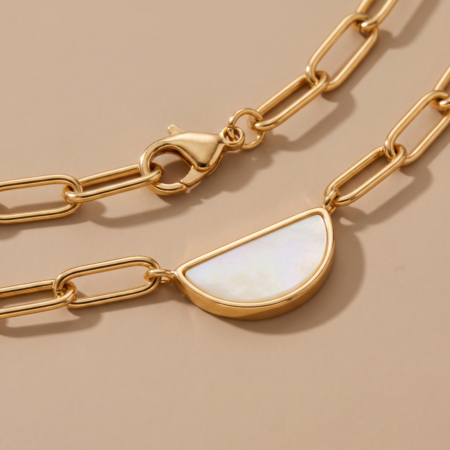 Asea Beacon Paperclip Choker — close-up detail