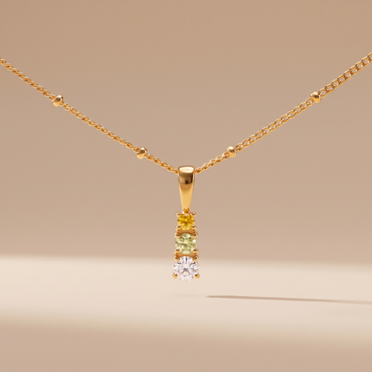 Asea Citrus Charm Necklace — front view