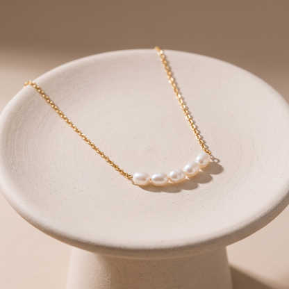 Asea Fine Freshwater Pearl Necklace — angle