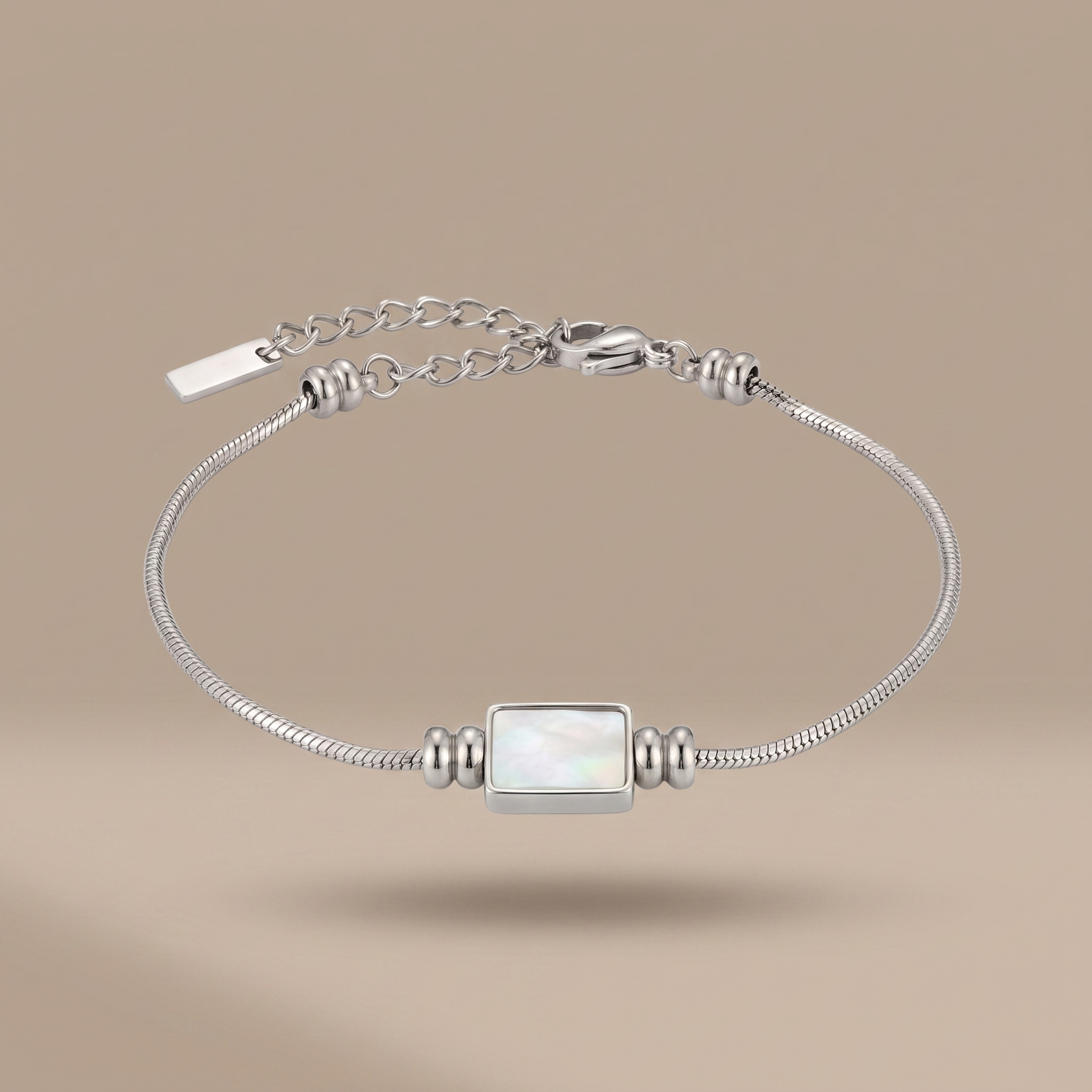 Asea Lunara Mother of Pearl Bracelet — Silver color