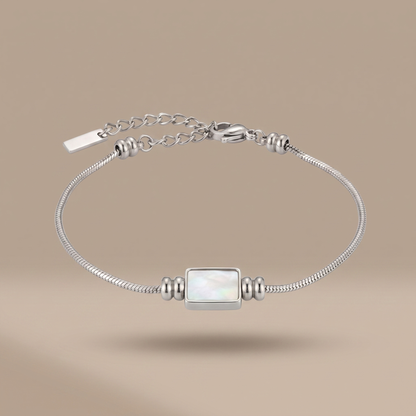 Asea Lunara Mother of Pearl Bracelet — Silver color