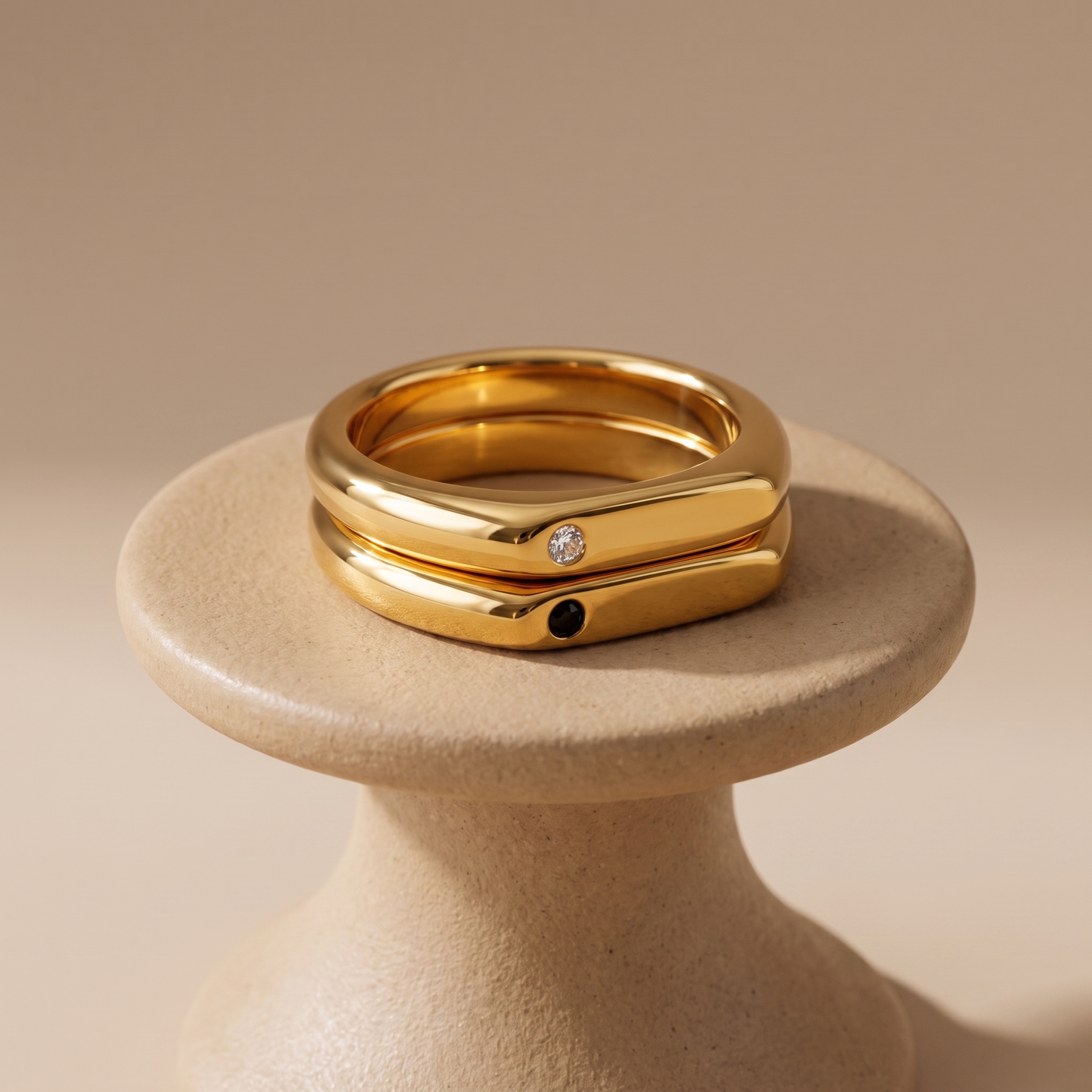 Asea Best Friends Matching Rings — angle