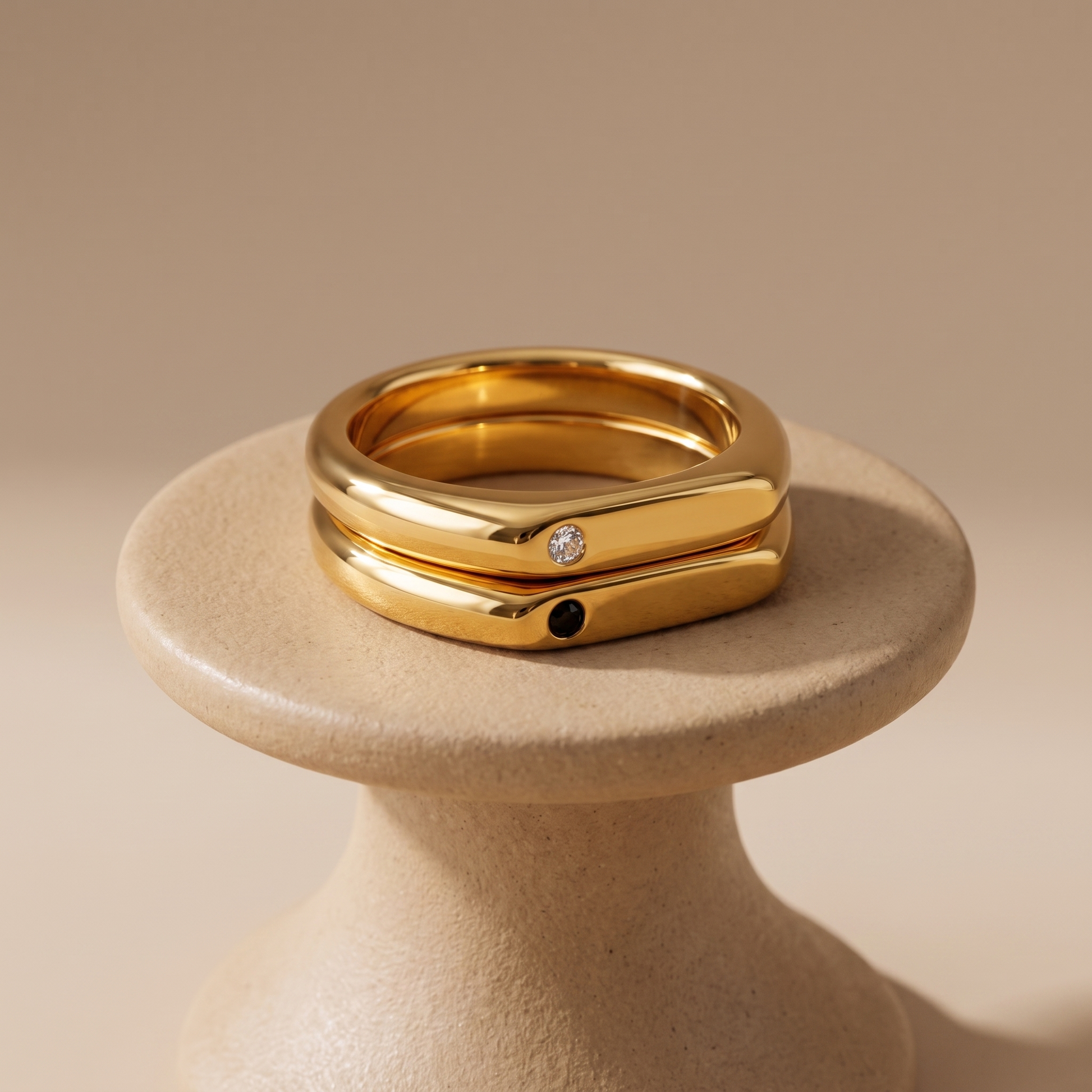 Asea Best Friends Matching Rings — angle