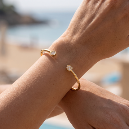 Asea Marisol Pavé Cuff — worn by model