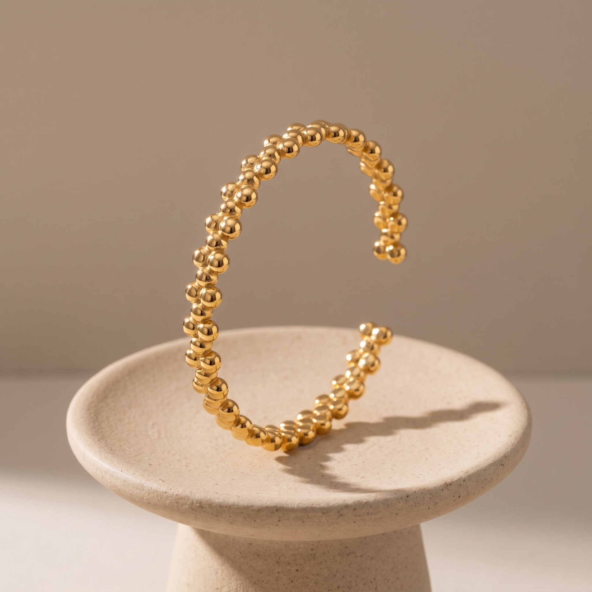 Asea Bloom Beaded Cuff — angle