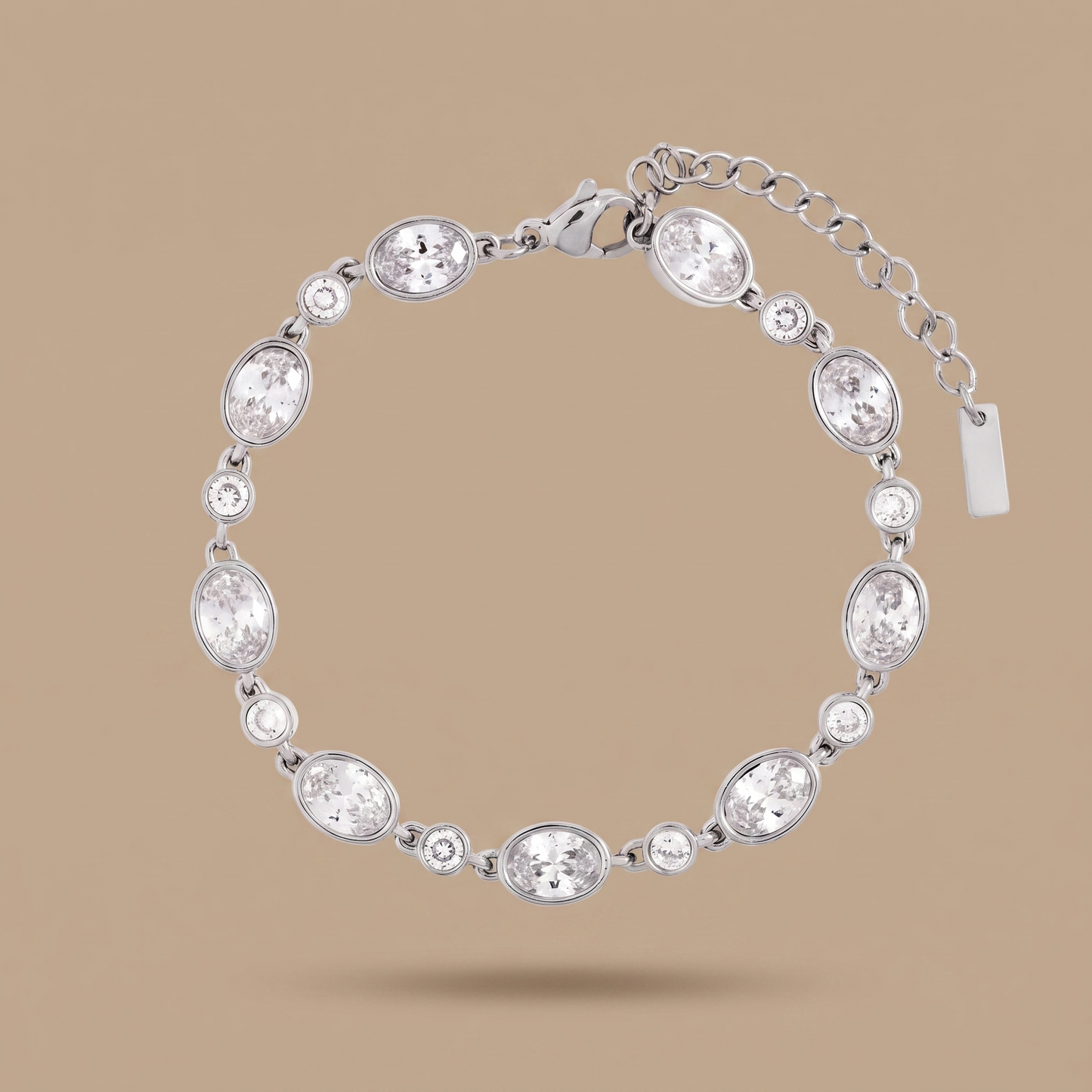 Asea Aurelia Zircon Station Bracelet — Silver color