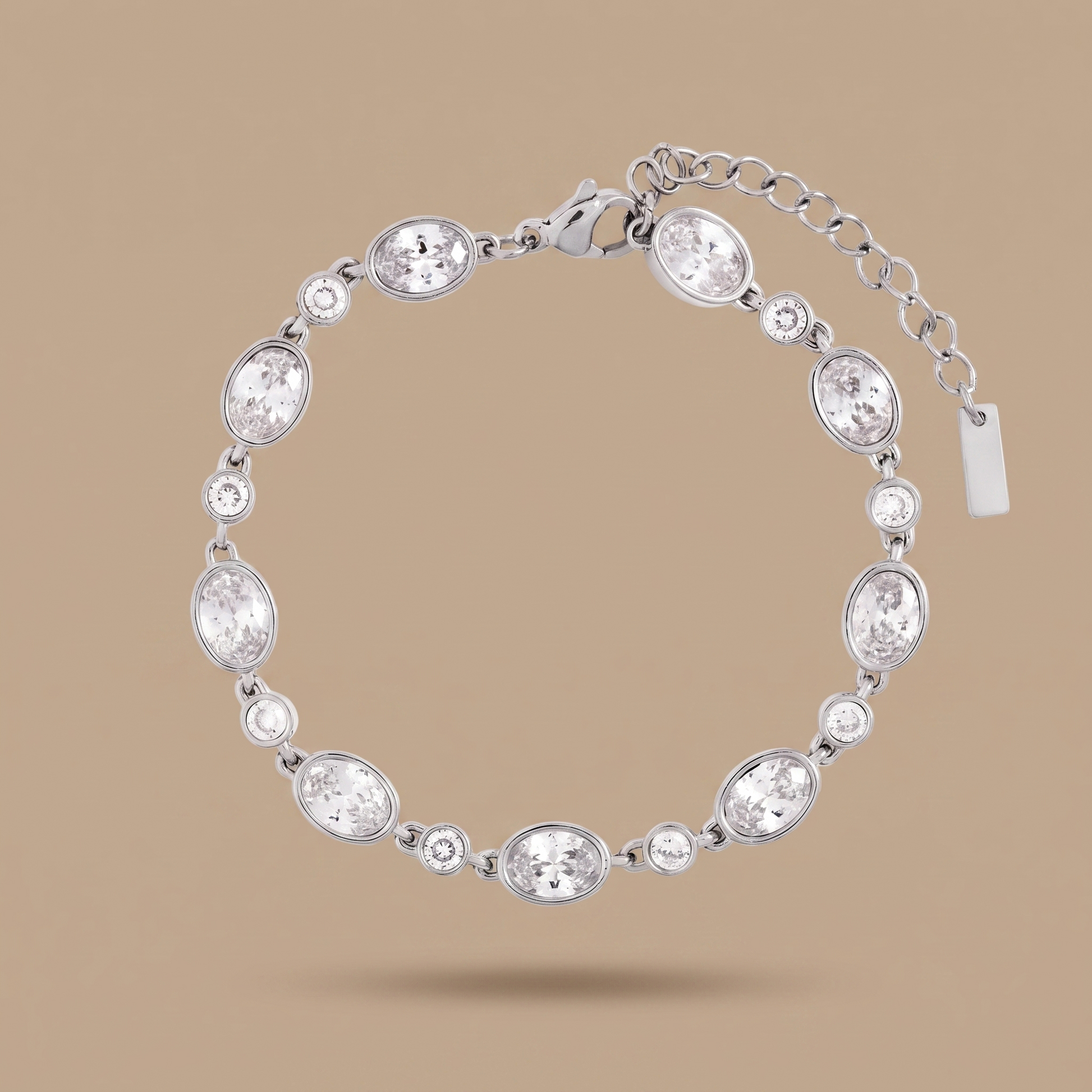 Asea Aurelia Zircon Station Bracelet — Silver color
