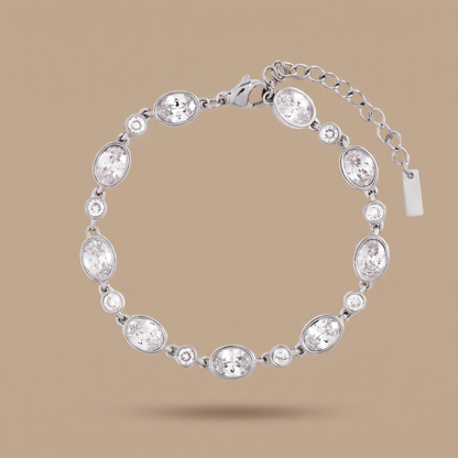 Asea Aurelia Zircon Station Bracelet — Silver color