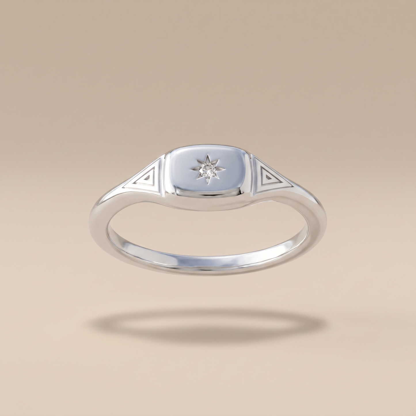 Asea Lumina Heirloom Signet Ring — Silver color