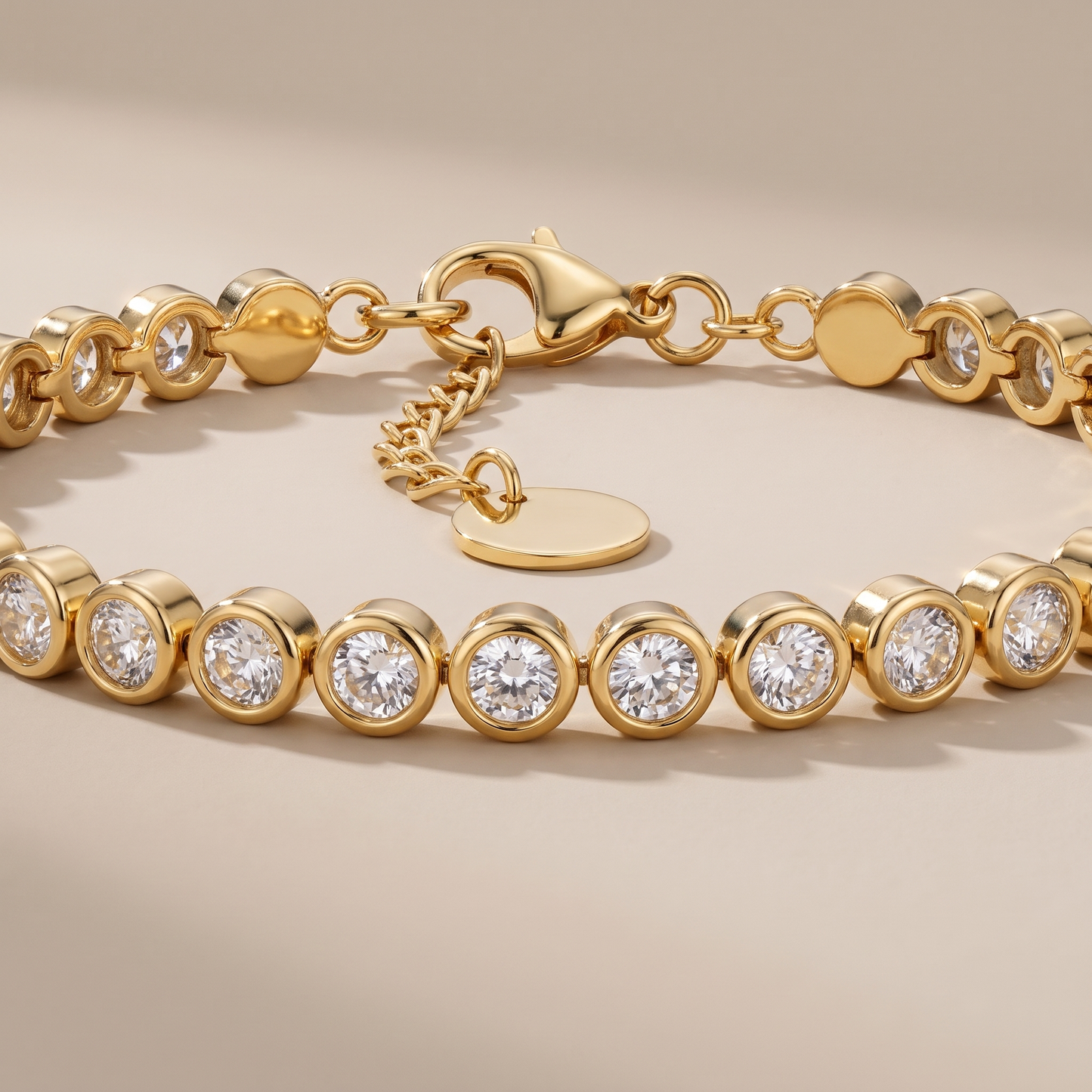 Asea Zircon Tennis Bracelet — close-up detail