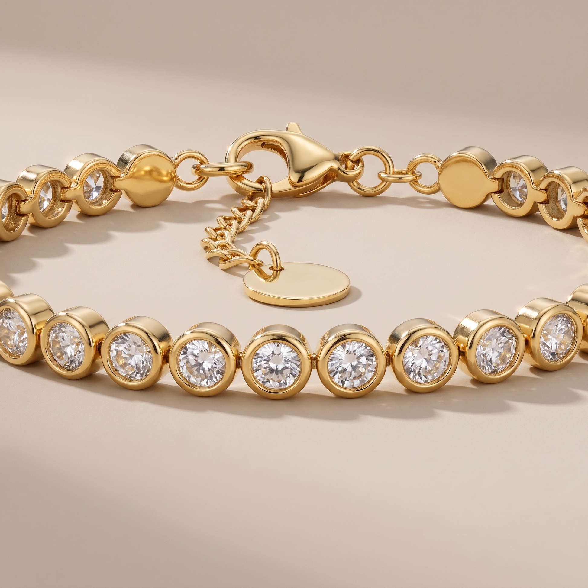 Asea Zircon Tennis Bracelet — close-up detail