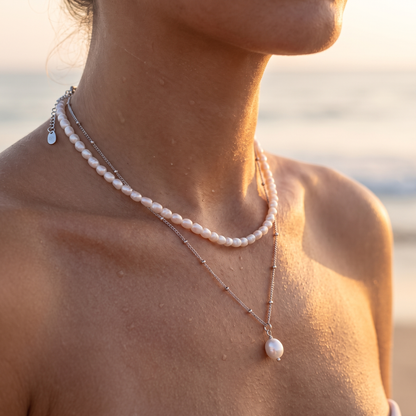Asea Aloha Pearl Bundle | Silver — worn by model