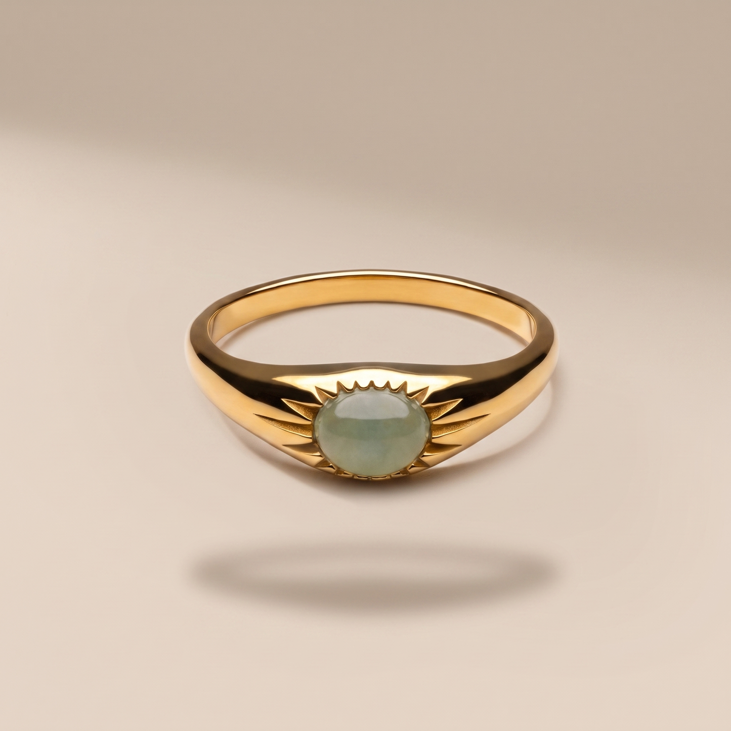 Asea Eden Jade Ring — front view
