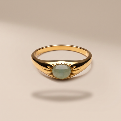 Asea Eden Jade Ring — front view