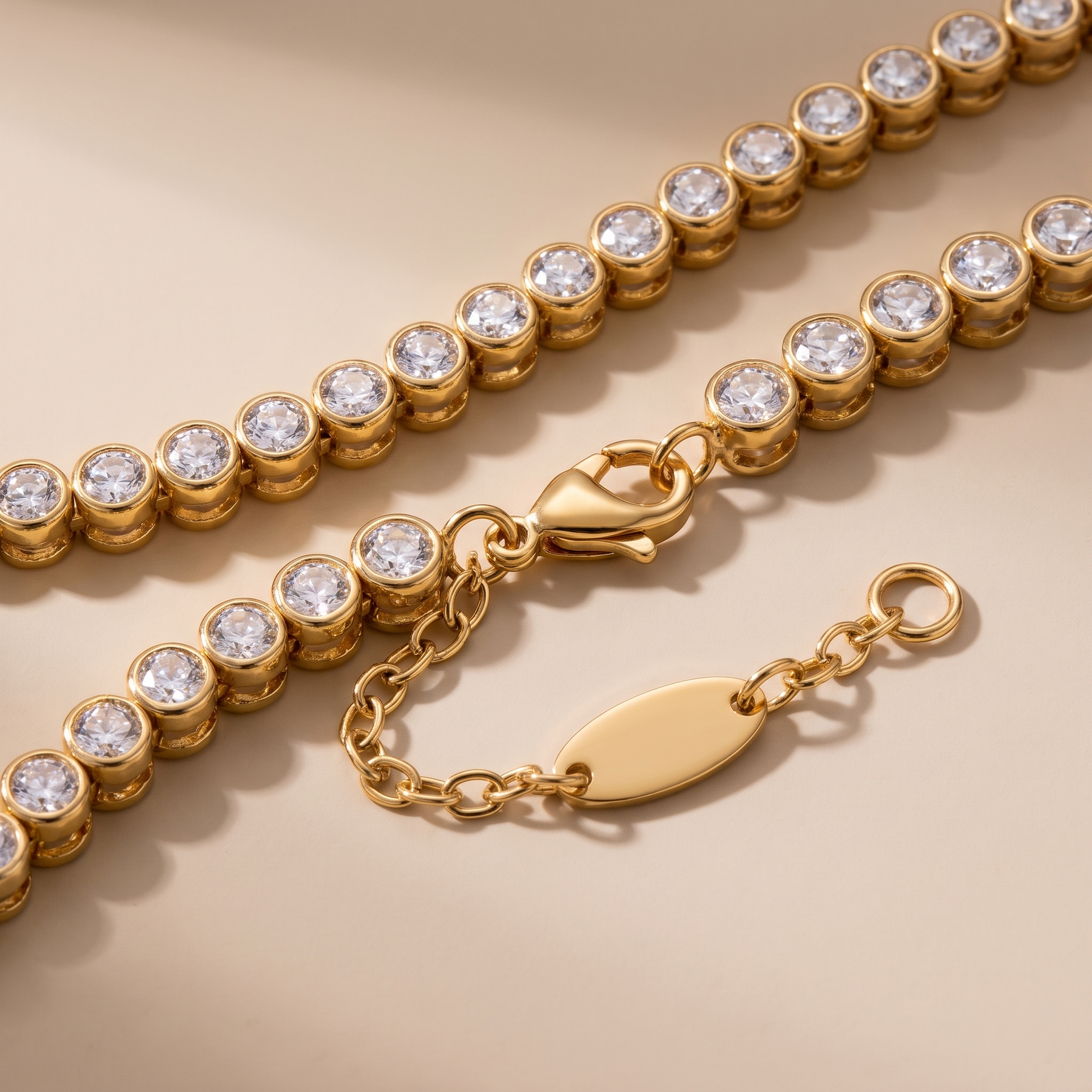 Asea Zircon Tennis Choker — close-up detail