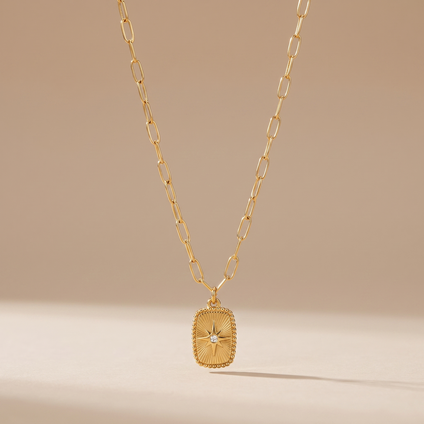 Asea North Star Pendant Necklace — front view