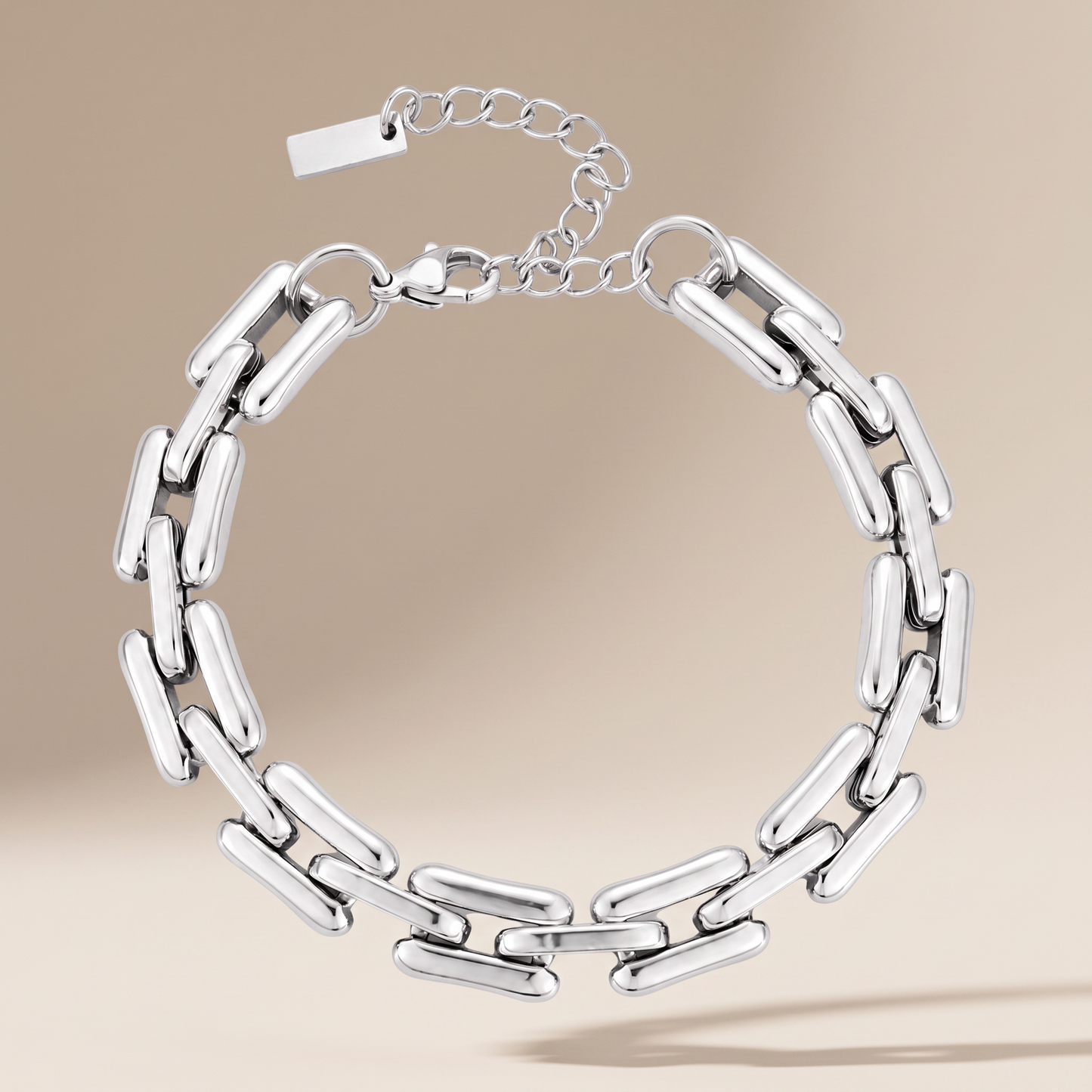 Asea Bold Link Chain Bracelet — Silver
