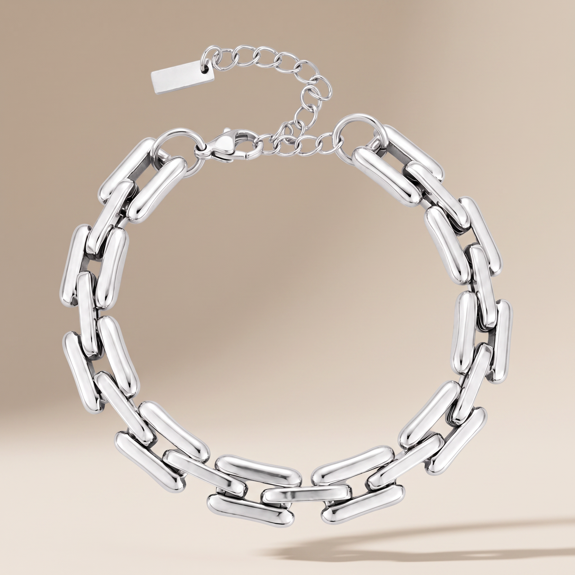 Asea Bold Link Chain Bracelet — Silver