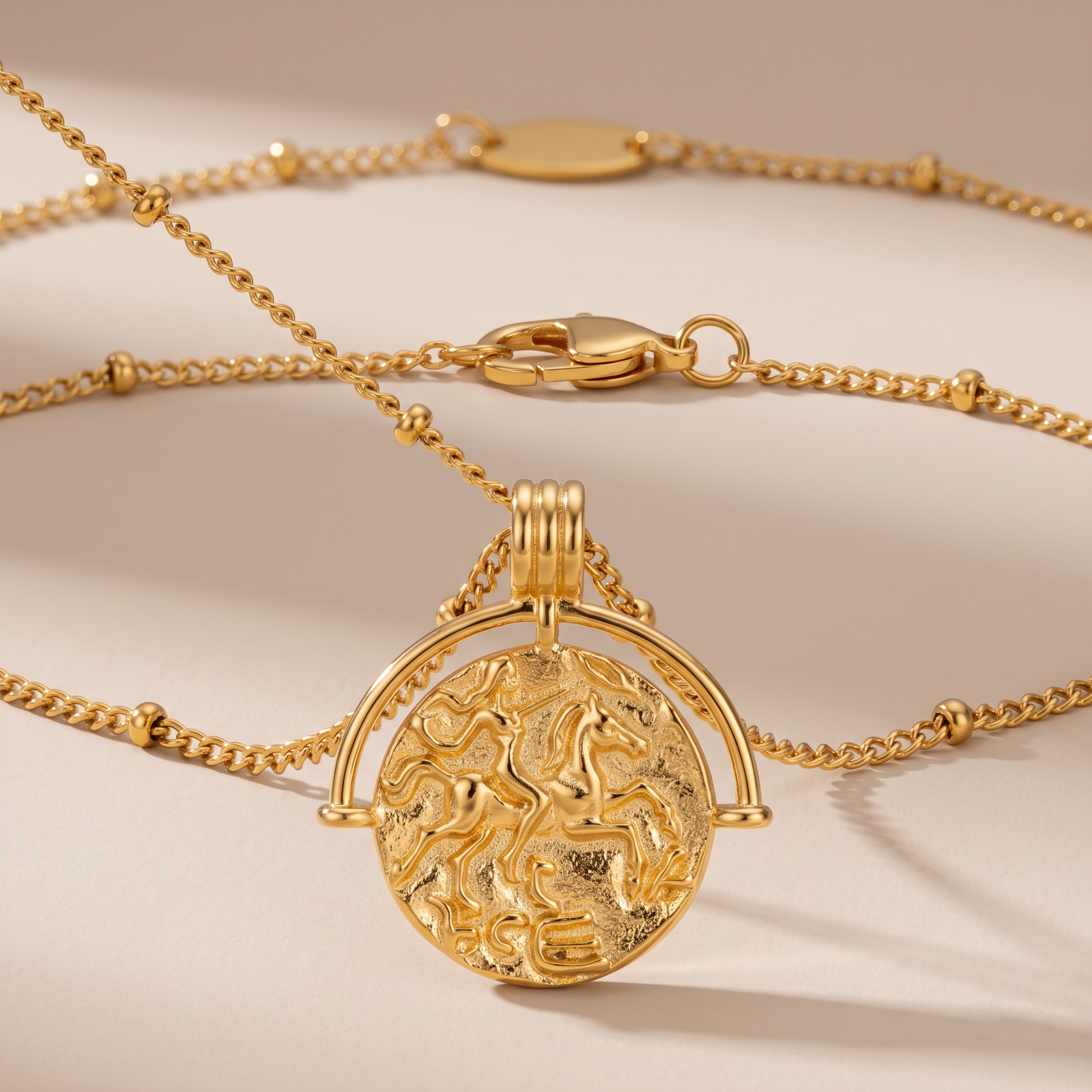 Asea Divine Pendant Necklace — close-up detail