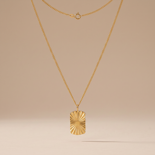 Asea Shoreline Sunray Necklace — front view