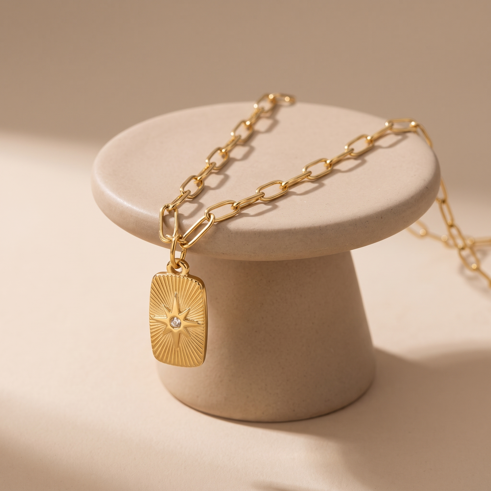 Asea North Star Pendant Necklace — angle