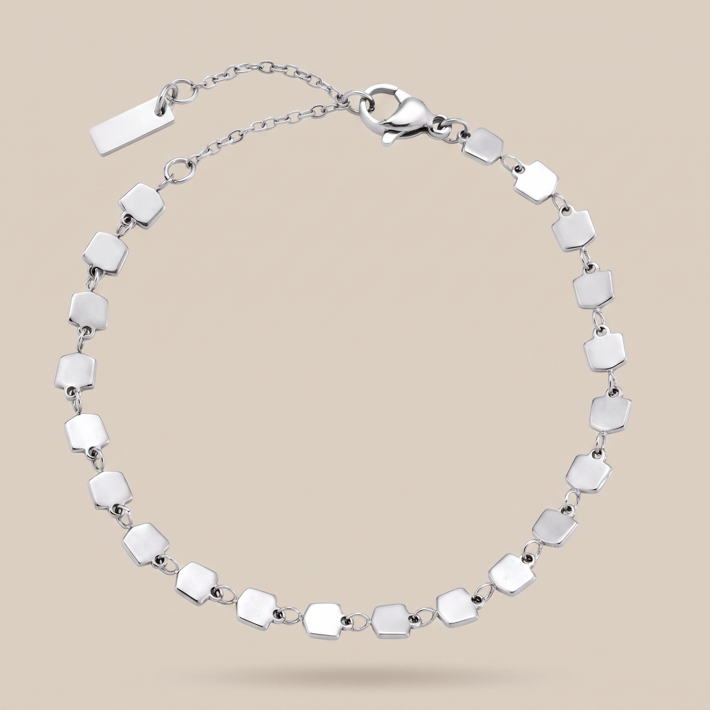 Asea Sunlit Tile Bracelet — Silver color