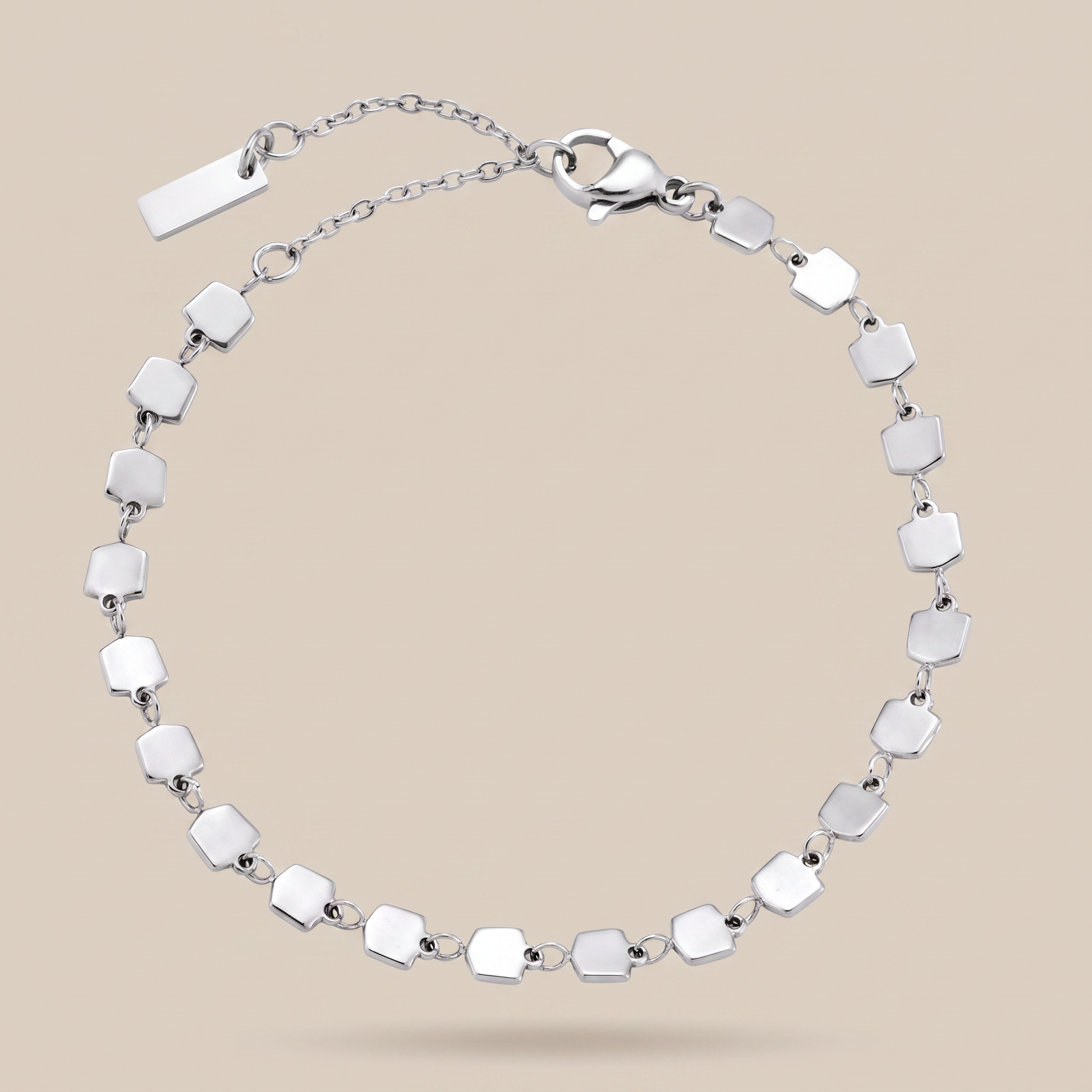 Asea Sunlit Tile Bracelet — Silver color