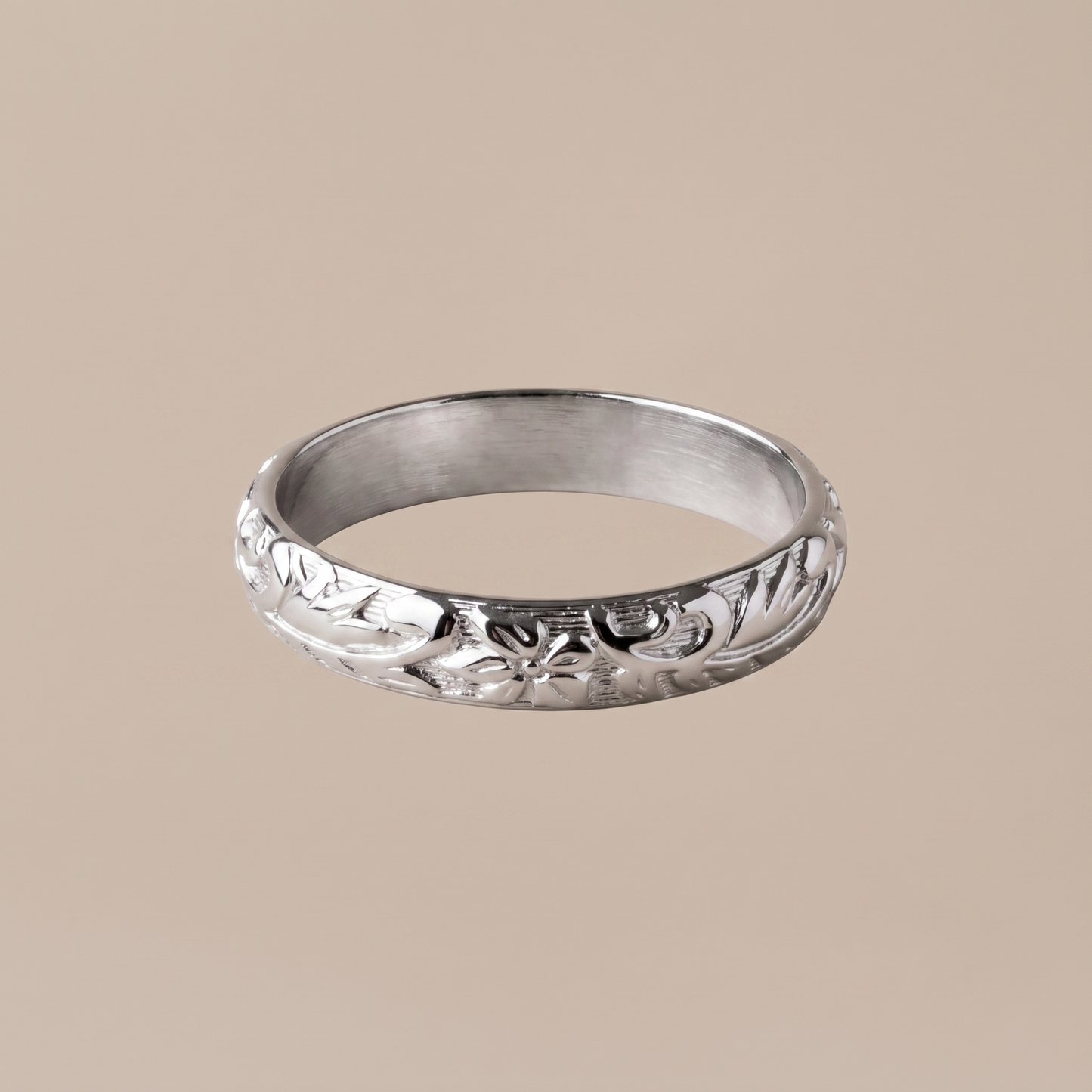 Asea Bloom Sculpted Ring — Silver Color