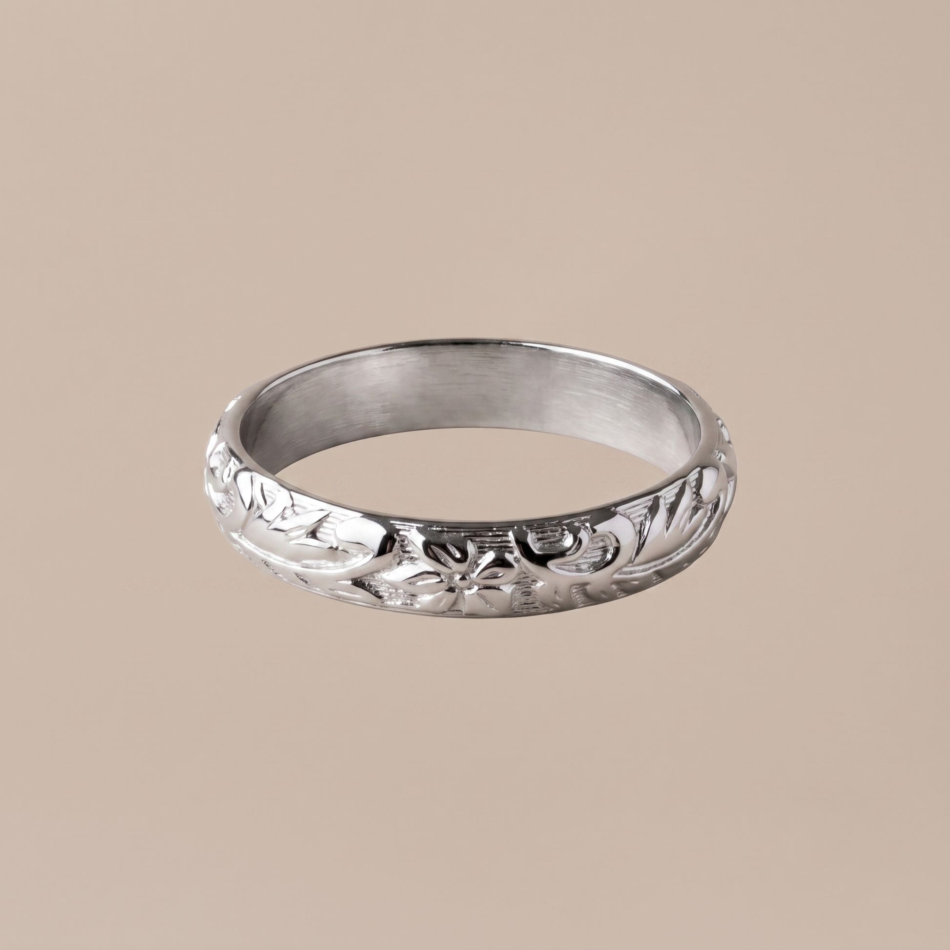 Asea Bloom Sculpted Ring — Silver Color