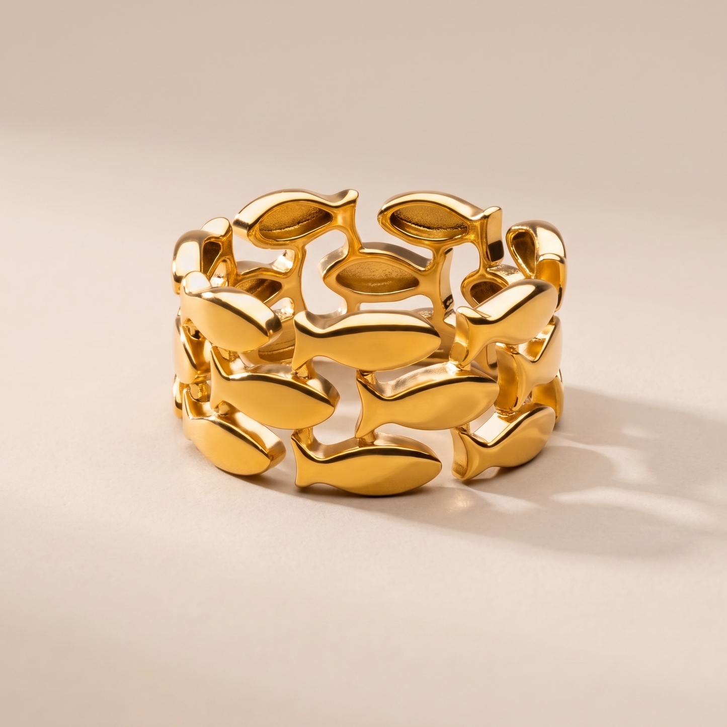 Asea Ocean Fish Ring — front view