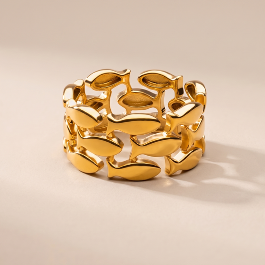 Asea Ocean Fish Ring — front view