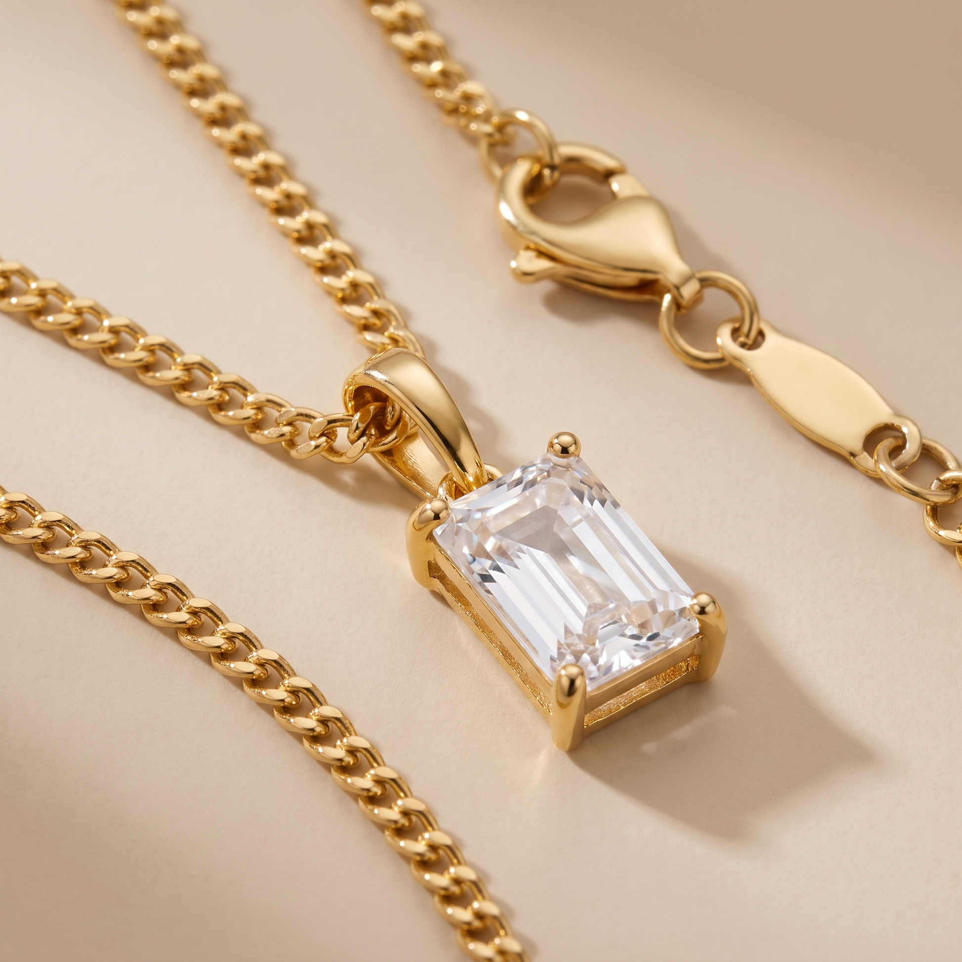 Asea Glow Pendant Necklace — close-up detail